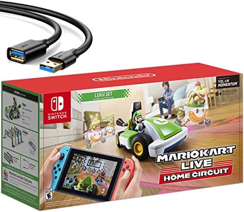 Nintendo 2020 Newest – Mario Kart Live: Home Circuit – Luigi Set Edition – Holiday Family Gaming Bundle for Nintendo Switch, Nintendo Switch Lite – Green Nintendo 2020 Newest – Mario Kart Live: Home Circuit – Luigi Set Edition – Holiday Family Gaming Bundle for Nintendo Switch, Nintendo Switch Lite – Green