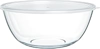 Quald 4.7 Qt Extra Large Borosilicate Glass Mixing Bowl - Heat-Resistant, Dishwasher Safe for Salads, Baking & Kitchen Storage