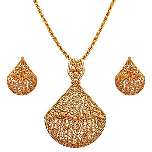 Gold Plated Pendant Set 