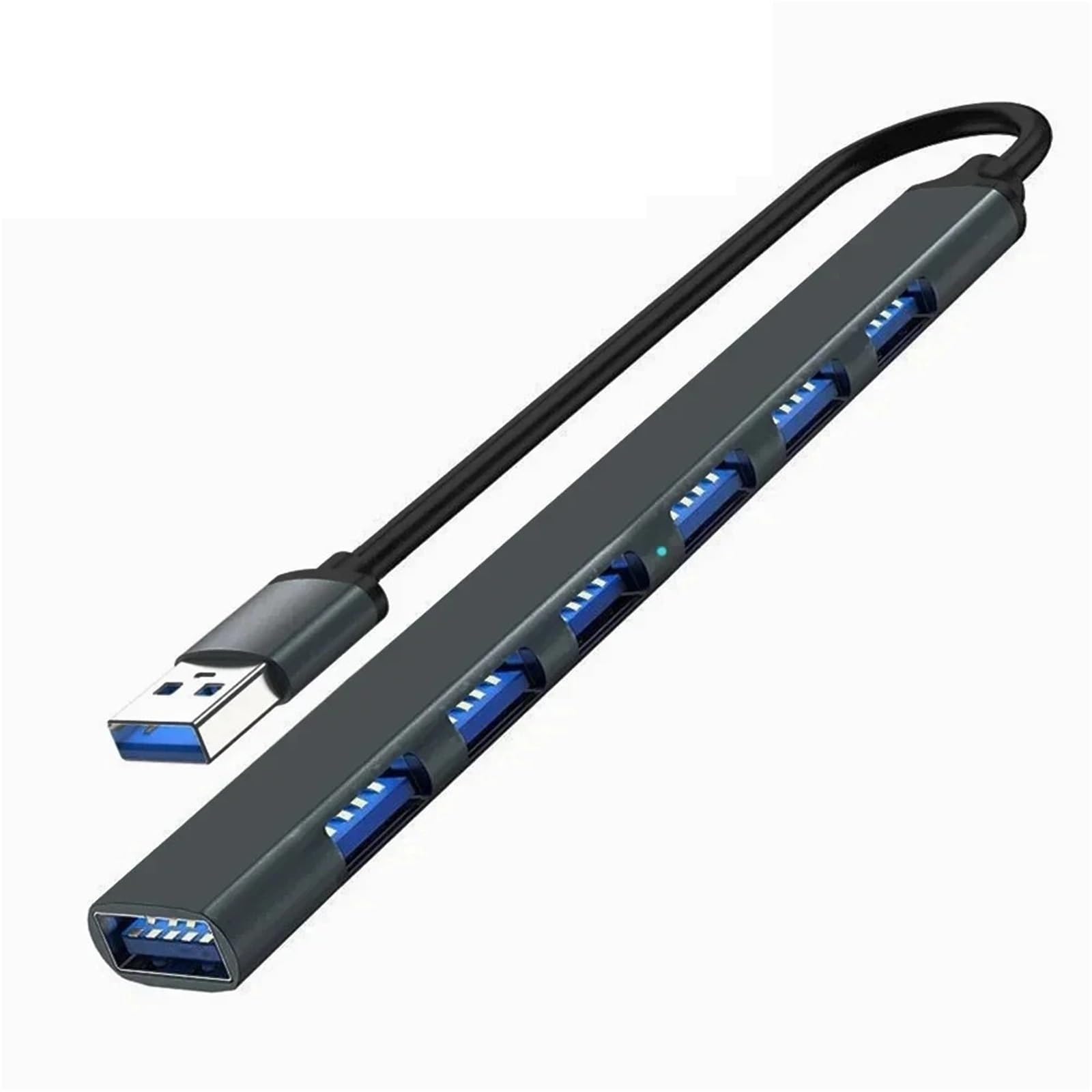 Stacja dokująca USB C 7 w 1, adapter HUB USB 3.0 typu C, 5 Gb/s High Speed USB C OTG Splitter for PC i Laptop(USB Black)