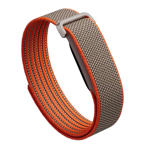 Armband für Fitbit Air Band | Geflochtenes Nylon Armband Bracelet mit Edelstahl Schnalle | Austauschbare atmungsaktive Sportbänder | Antisudor-Band für kabellosen Fitness-Tracker