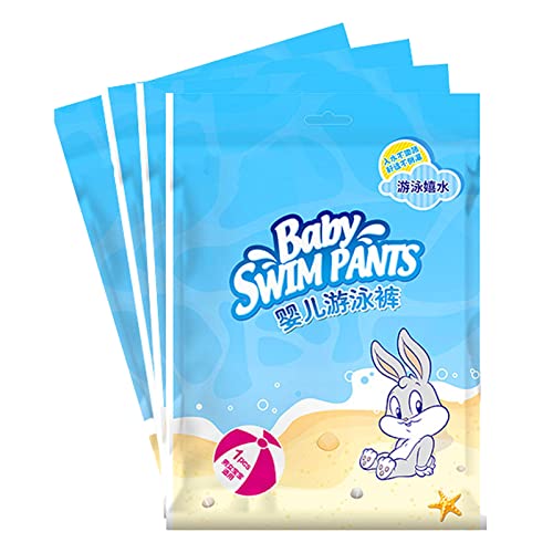 GEERYZHE Pantalones de Natación Desechables para Bebés para Natación, Pañales de Impermeables Absorbentes con Diseño Resistente a las Fugas para Niños Pequeños (Largo 13.2‑24.3 lb)