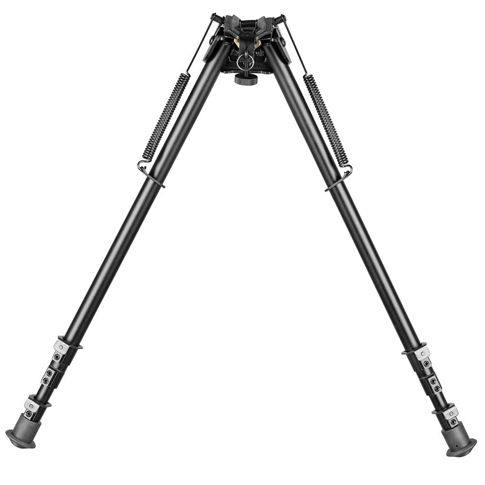6-9 Inch Tactical Swivel Bipod With Carbon Fiber Legs & S Lock Lever - Foldable Rifle Bipod