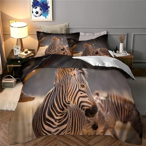 Parure de lit ultra douce effet 3D faune sauvage microfibre - 6