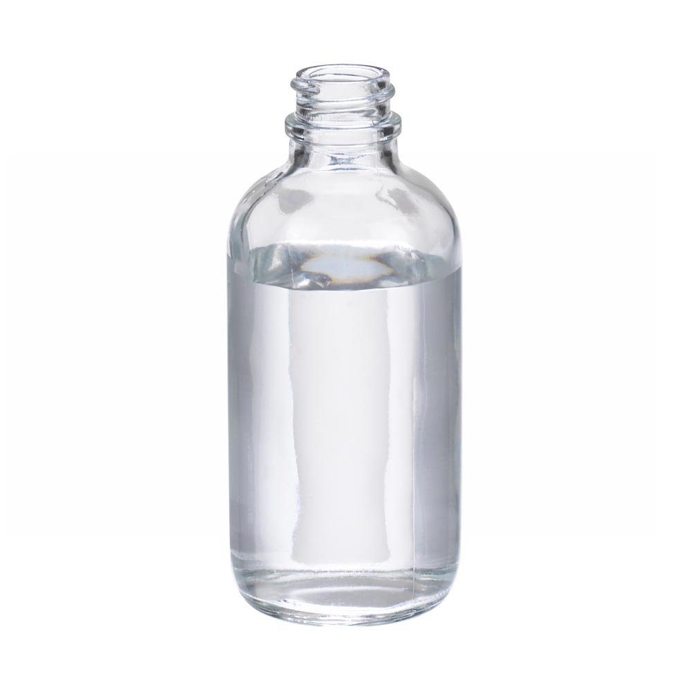 Wheaton W216831 Boston Round Bottle, Clear Glass, Capacity 2oz Without 20-400 White Polypropylene Poly-Vinyl Lined Screw Cap, Diameter 39mm x 94mm (Case Of 288)