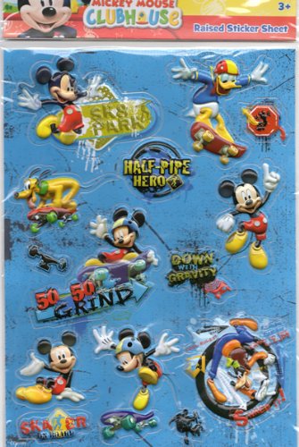 Mickey Clubhousei~bL[}EXjRaised sticker sheetĩV[jysAiz