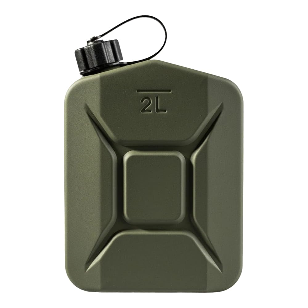 BW® Proper RAL 6031-F9 - Bidón de gasolina (5 x 2 L, color verde oliva, verde bronce, RAL 6031-F9)