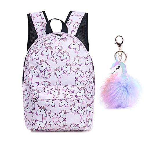 Backpacks for Teen Girls Toddler Kids Lightweight Water Resistant Travel Preschool Elementary School Backpack with Free Headbands or Keychain