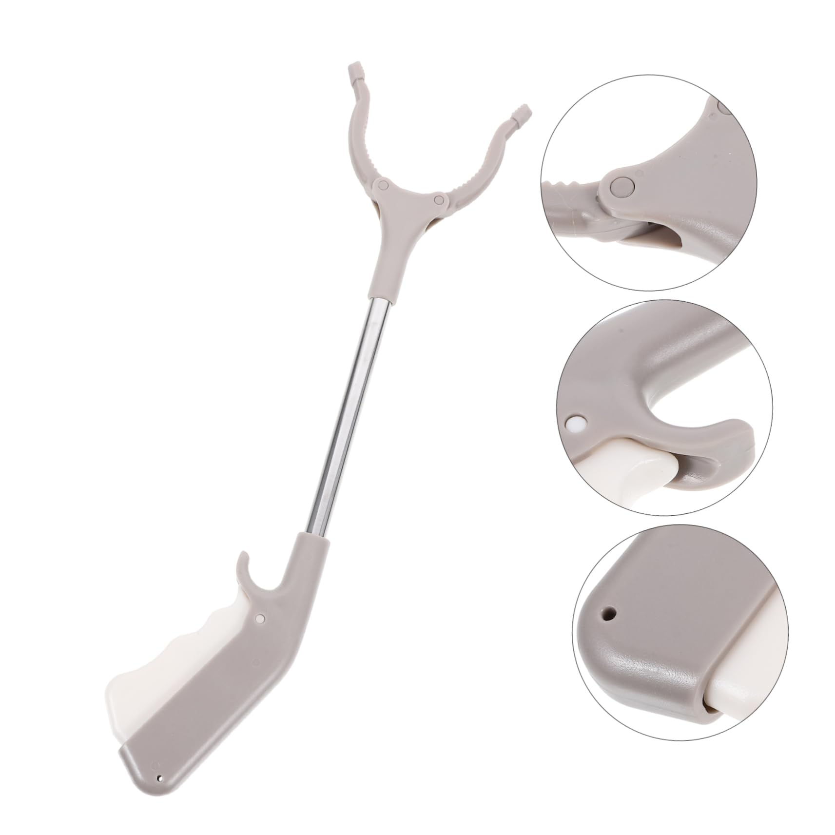 Garneck 2pcs 19 Inch Short Grabber Reacher Tool - Handy Mobility for Trash Pick Up - Lightweight Reaching Assist Tool for Garbage Litter and Leaf Cleanup