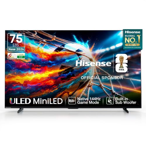 Image of Hisense 189 cm (75 inches) E8S Series Hi-QLED MiniLED Smart TV 75E8S (Black)