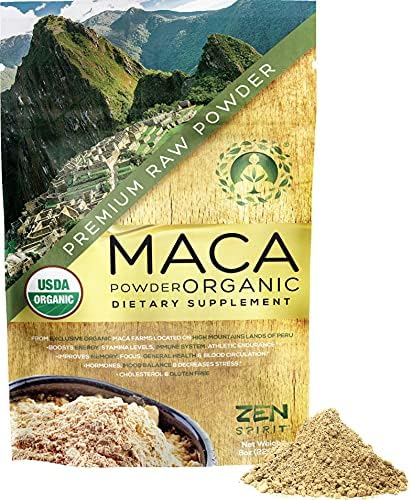 Maca Root Powder Organic - Peruvian Root Premium Grade Superfood (Raw) -  USDA & Vegan Certified - 226.7g (8oz) - Perfect for Breakfast, Smoothies,  ...