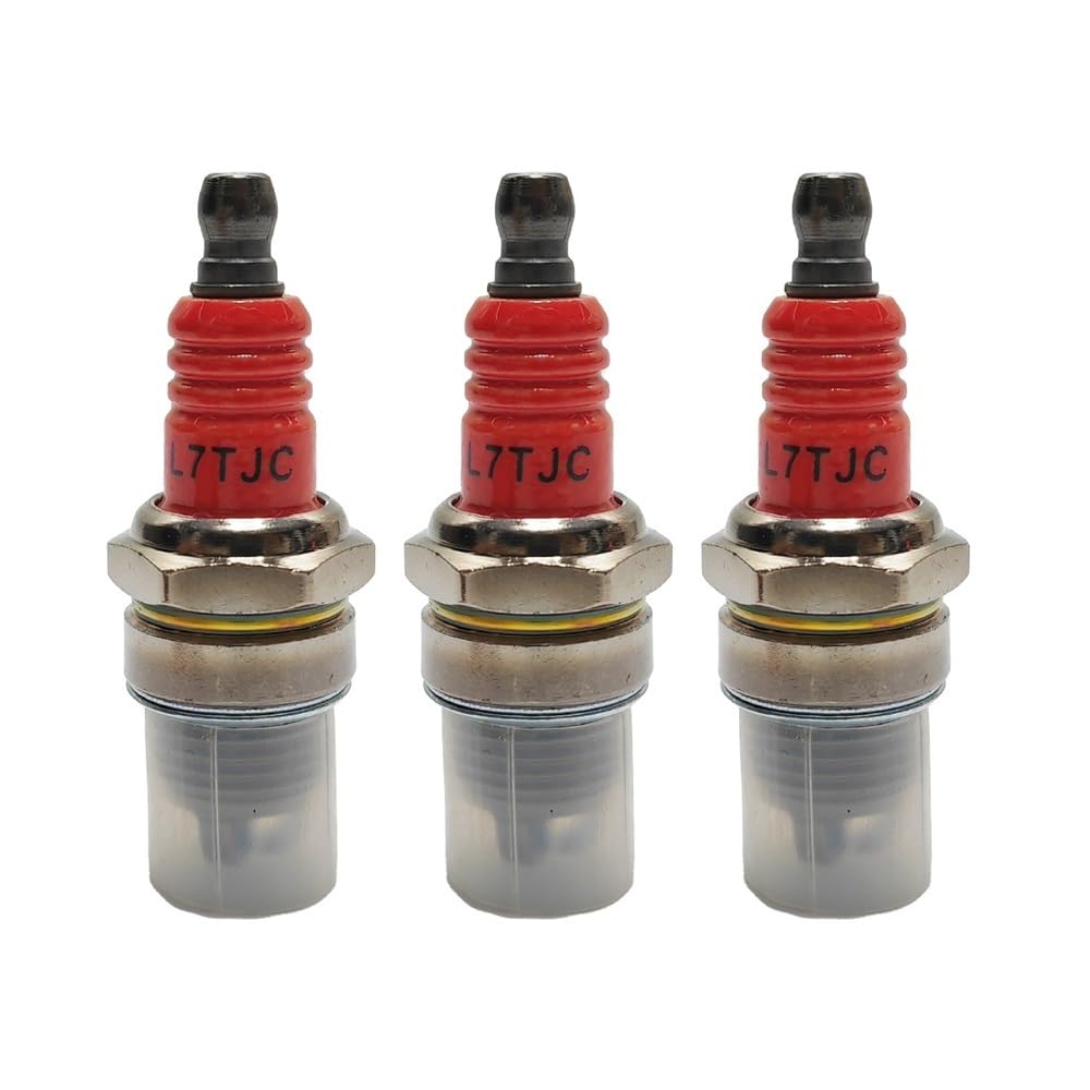 Lot de 3 Bougies d'allumage à Trois pôles L7TJC Haute Performance for tronçonneuses et débroussailleuses, Accessoires for Outils électriques de Jardin Partie
