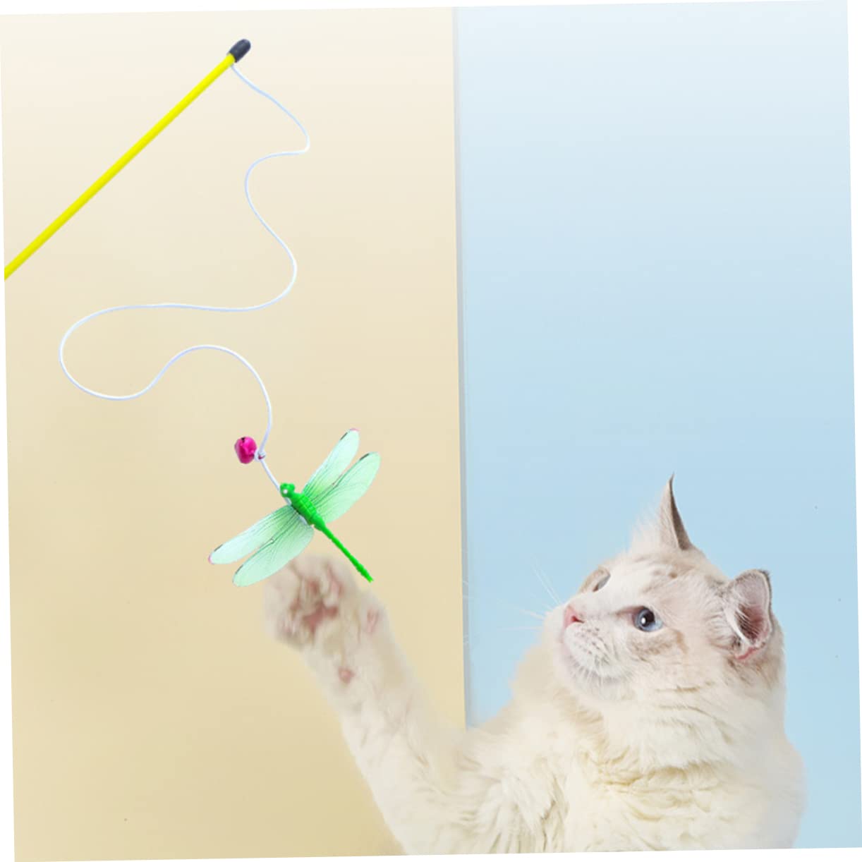 VANZACK 16stücke Katzenspielzeug Teiliges Interaktives Spielzeug Für Katzen Katzenangel Mit Bunten Stäben Fördert Bewegung Und Gesundheit Zum Spielen Und Trainieren