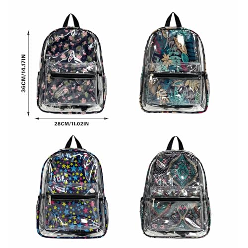 Simple Transparent Backpack, High Capacity Backpack, Casual Daypack For Travel, Work, Outdoor Activities, Picnics2