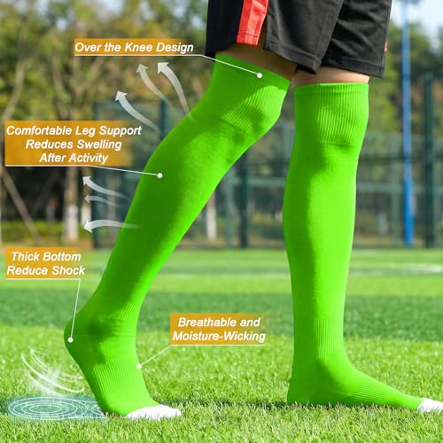 Image of XZQTIVE Baseball Socks and Belt Combo,Over the Knee Softball Socks and Belt,Knee High Football Socks for Kids Youth Adults