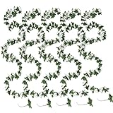 【Länge und Menge】 Die Rosenranken sind in 6 Streifen verpackt, jeder Streifen ist 2,5 Meter lang, jede Schnur hat 45 Rosenköpfe (5 cm Durchmesser) und 45 grüne Blätter, die einzeln oder in Kombination verwendet werden können, die weiße und blaue Farbe ist perfekt, um eine romantische und natürliche Atmosphäre zu schaffen!