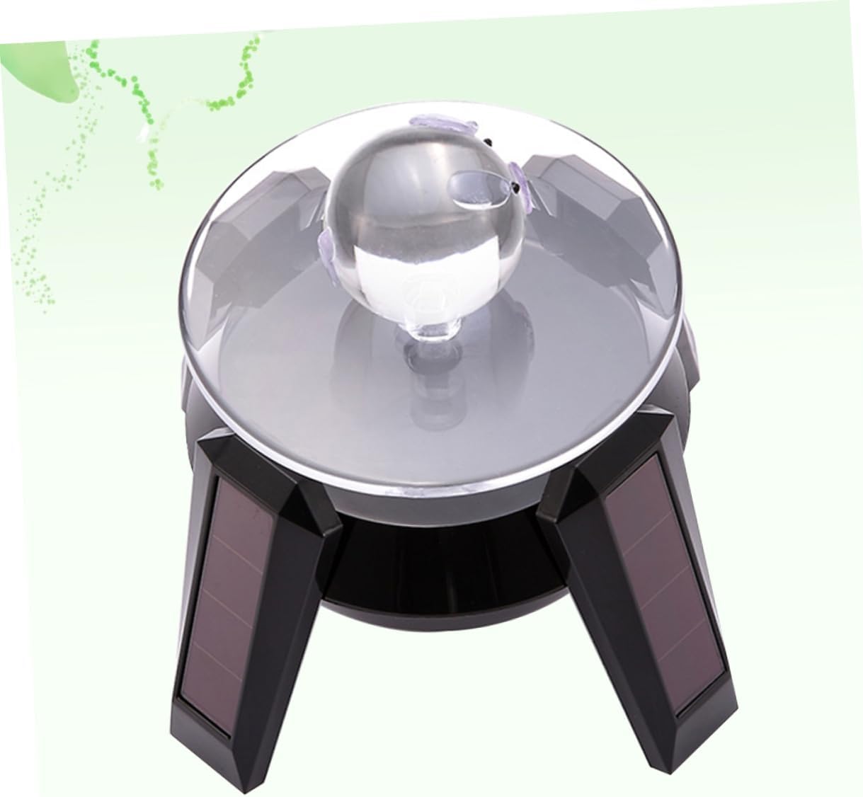 Cabilock 2pcs Solar-powered Rotating Display Stand Lazy Susan Turntable Jewelry Stand No Battery for Display Electric Rotating Table Random Color