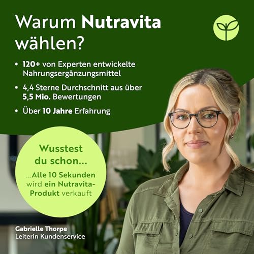 Nutravita Biotin Hochdosiert 12000mcg, Haar Vitamine - 400 Vegan Biotin Tabletten für 1+ Jahr Vorat, Vitamin B7 - Haut Haare Nägel (EFSA) - Haarvitamine für Frauen - Hair Vitamins