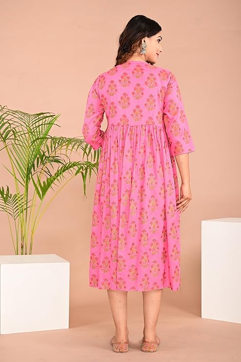 Image of Shantika Women's Maternity Dress Feeding Kurti with Zippers