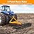 60.5" 3 Point Rock Rake Landscape Rock Rake Lawn Tractor Rake Heavy Duty 360°Rotation Tow-Behind 3.5 FT Fit Category 1 Tractor Perfect for Garden Lawn Care and Landscaping (60.5 in)