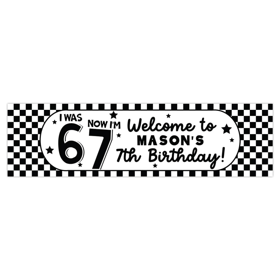 Andaz Press 13x48 Inch Custom Birthday Banner