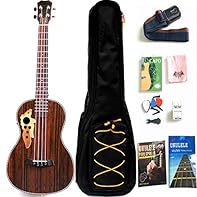 30 Inch All Rosewood Baritone Acoustic Electric Ukulele With EQ With Truss Rod
