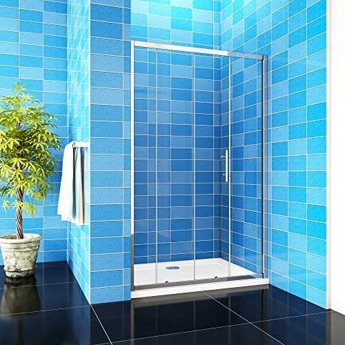 Aica Sanitär Duschabtrennung 110cm Duschtür Schiebetür H190cm