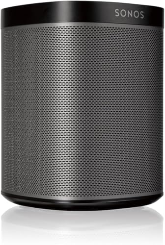 SONOS Play:1 Compact Wireless Speaker for Streaming Music. Compatible with Alexa. (Black) (Renewed)