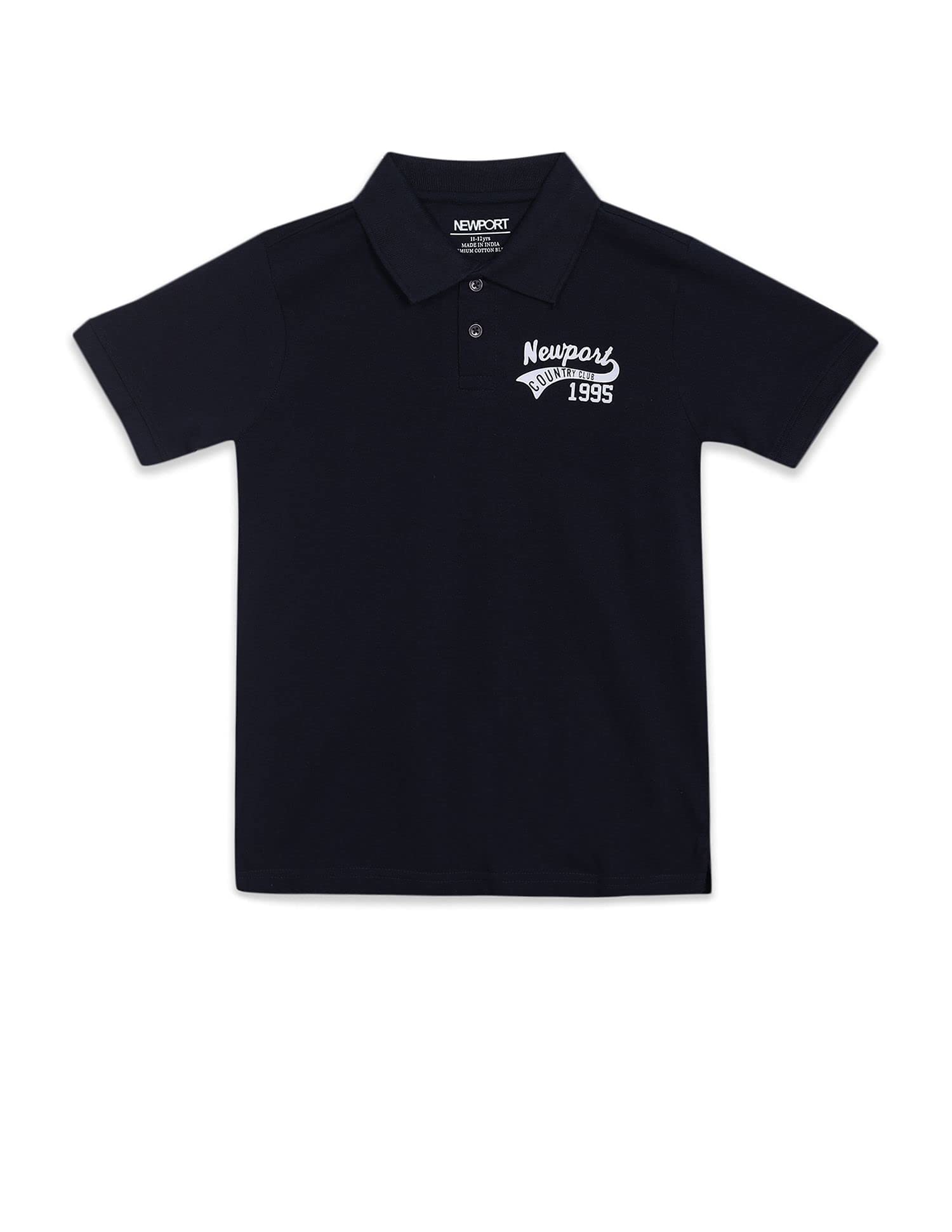 NEWPORTBoy's Solid Regular Fit T-Shirt