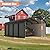 Benass 12x20FT Heavy Duty Metal Carport, Galvanized Steel Roof Portable Garage with PE Sidewalls, 2x2 Reinforced Square Tube Frame, All-Weather Waterproof Shelter for Car, Truck, Boat