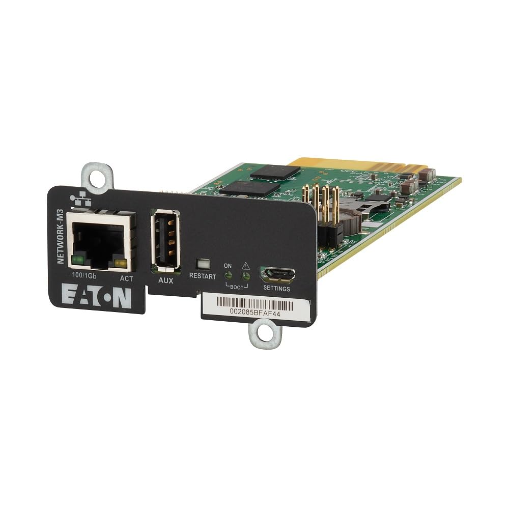 Eaton Carte réseau Gigabit Network-M3 + Sonde environnementale EMP Gen 2 (NETEMP-M3 Bundle)