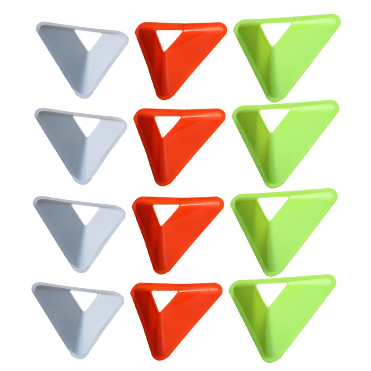 KICHOUSE Football Accessory 20pcs Triangle Sign Disc Practical Athlete's Soccer Training Needs