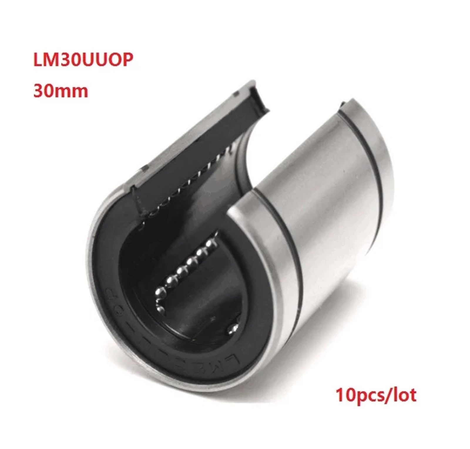 Douille de roulement à Billes à Mouvement linéaire Ouvert, 30mm LM30UUOP LM30OP LM30UU-OP, 10 pièces/lot
