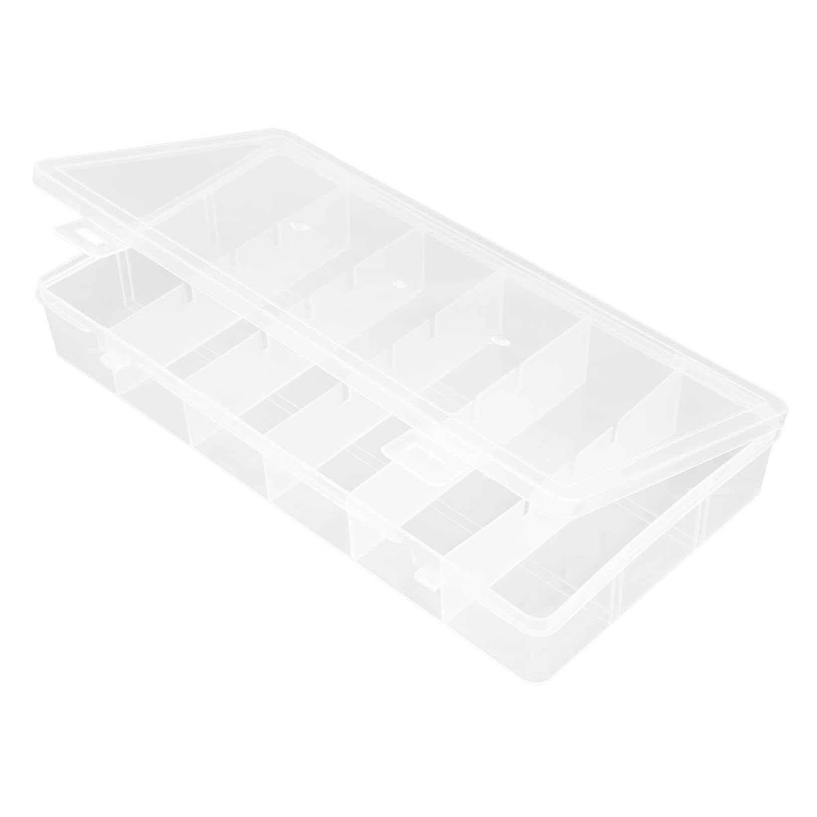 NOLITOY 4 Set Scatola Multi Scomparti Con Scomparti Verticali Organizer Rettangolare Trasparente Per Gioielli E Accessori Contenitore Facile Da E Smontare Per Domestico 2 Pezzi*4