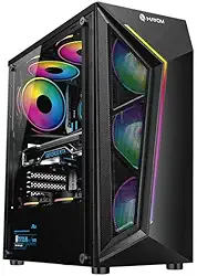 Gabinete Gamer Hayom GB 1713 Vidro Lateral Temperado c/4 Fans RGB