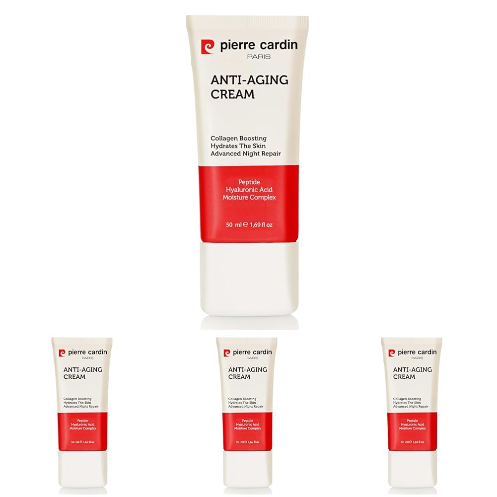 Pierre Cardin Yoğun Yaşlanma Karşıtı Kırışıklık Giderici Yoğun Koruyuculu Günlük Bakım Kremi 50 ml (4 paketi)