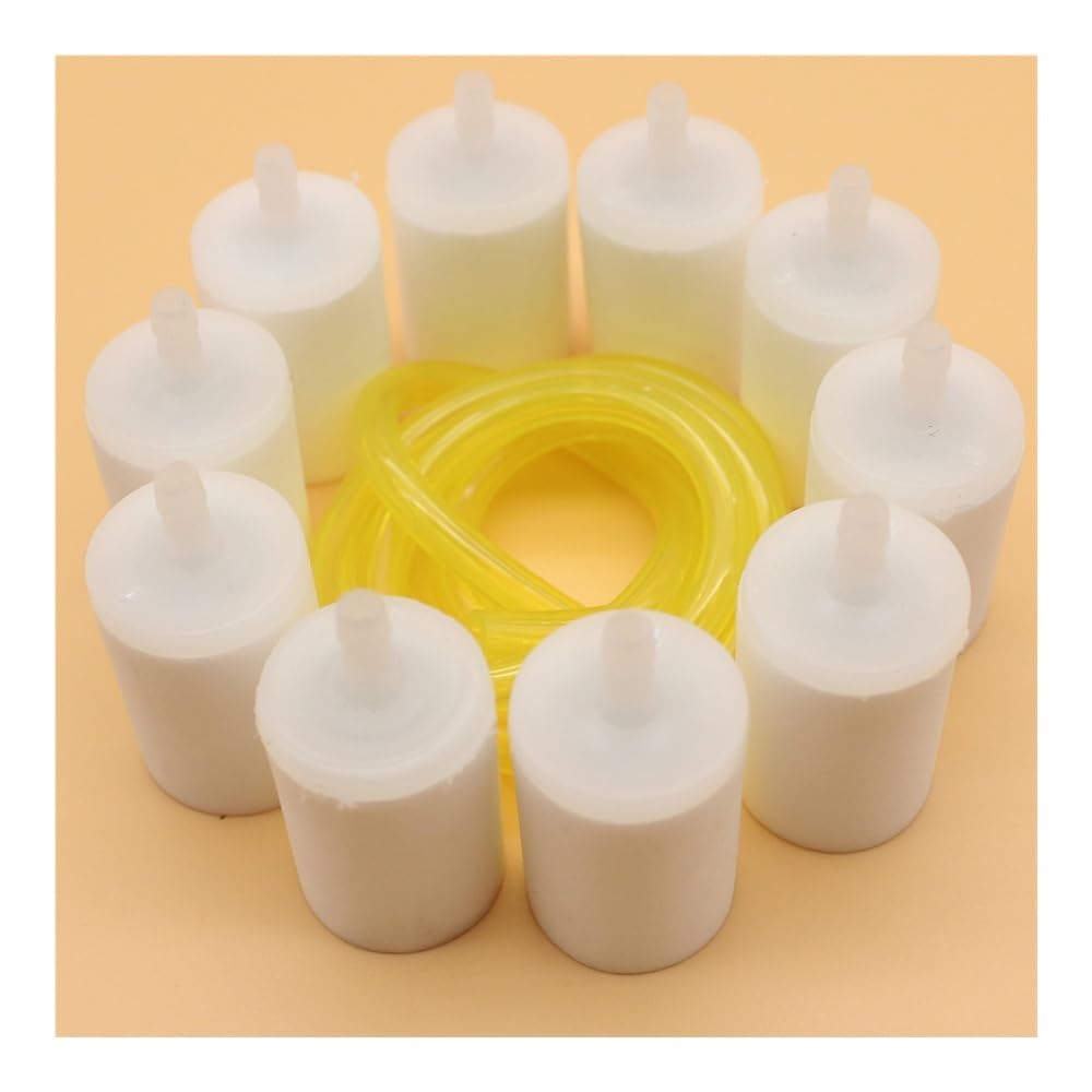 Kit de 10 filtros de Combustible y línea de Combustible de 3 pies for Motosierra 365, 362, 371, 372, 372XP, 359, 357, 50, 51, 55, 61, 268 y 272