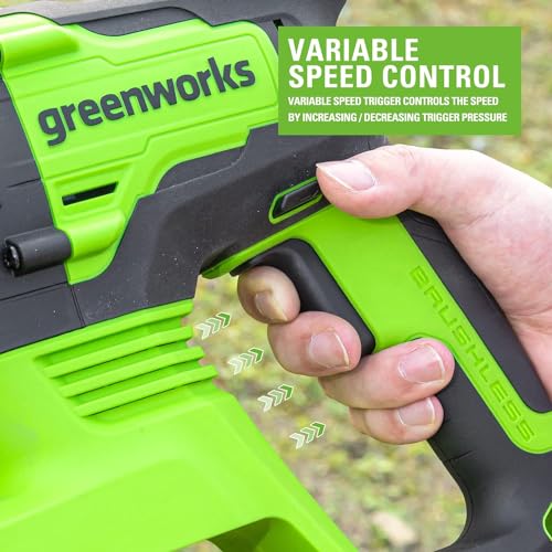 Greenworks HMD401 24V Lithium-Ion Brushless Sds 2J Heavy Duty Rotary Hammer Drill thumb #4