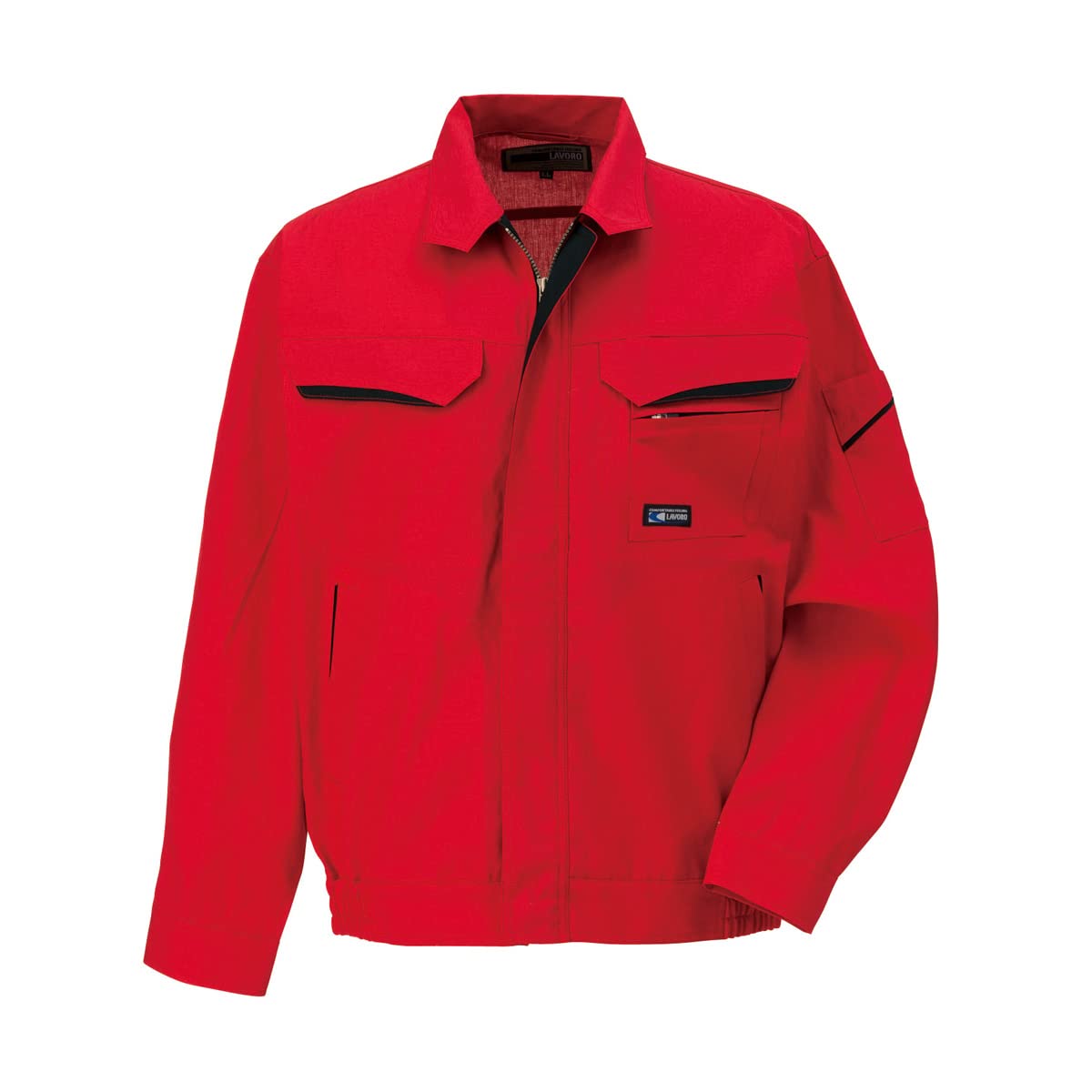 RAKAN 6106 Work Clothes, Unisex, Spring/Summer, Long Sleeve Blouson L 37.red