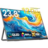 Newsoul モバイルモニター 23.8インチ モバイルディスプレイ 120HZ 大型 持ち運びモニター 1080P 自立型スタンド ポータブルモニタ 標準型75MMVESA サブモニタ 標準型HDMI サブディスプレイ 非光沢 IPS液晶パネル USB Type-C/PS4PS5/XBOX/Switch/PC/Mac対応 パソコン/ノートPC対応