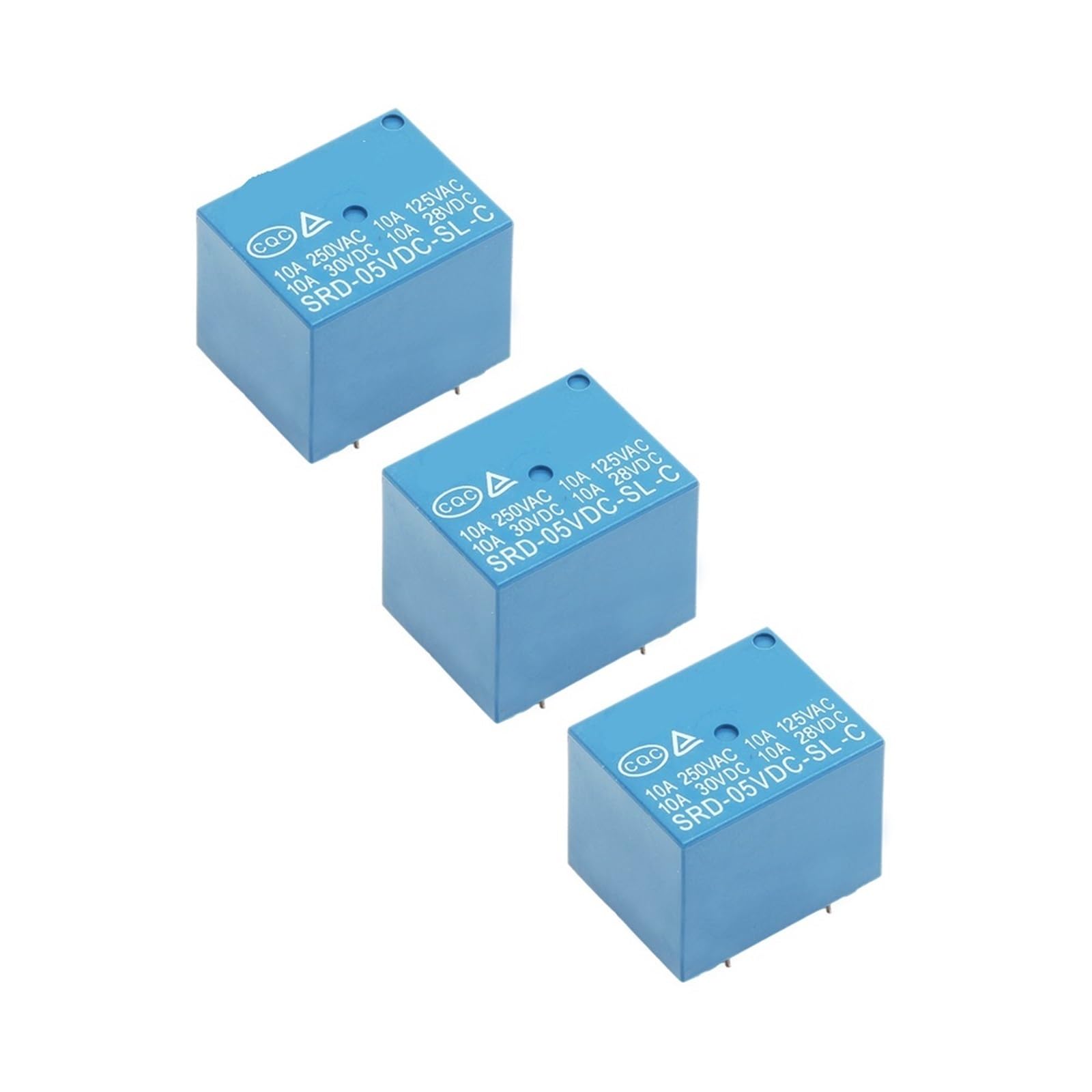 10 unids/lote relé de potencia T73 DC 5V bobina nominal SPDT relé de potencia en miniatura escudo electrodoméstico relé PCB de 5 pines