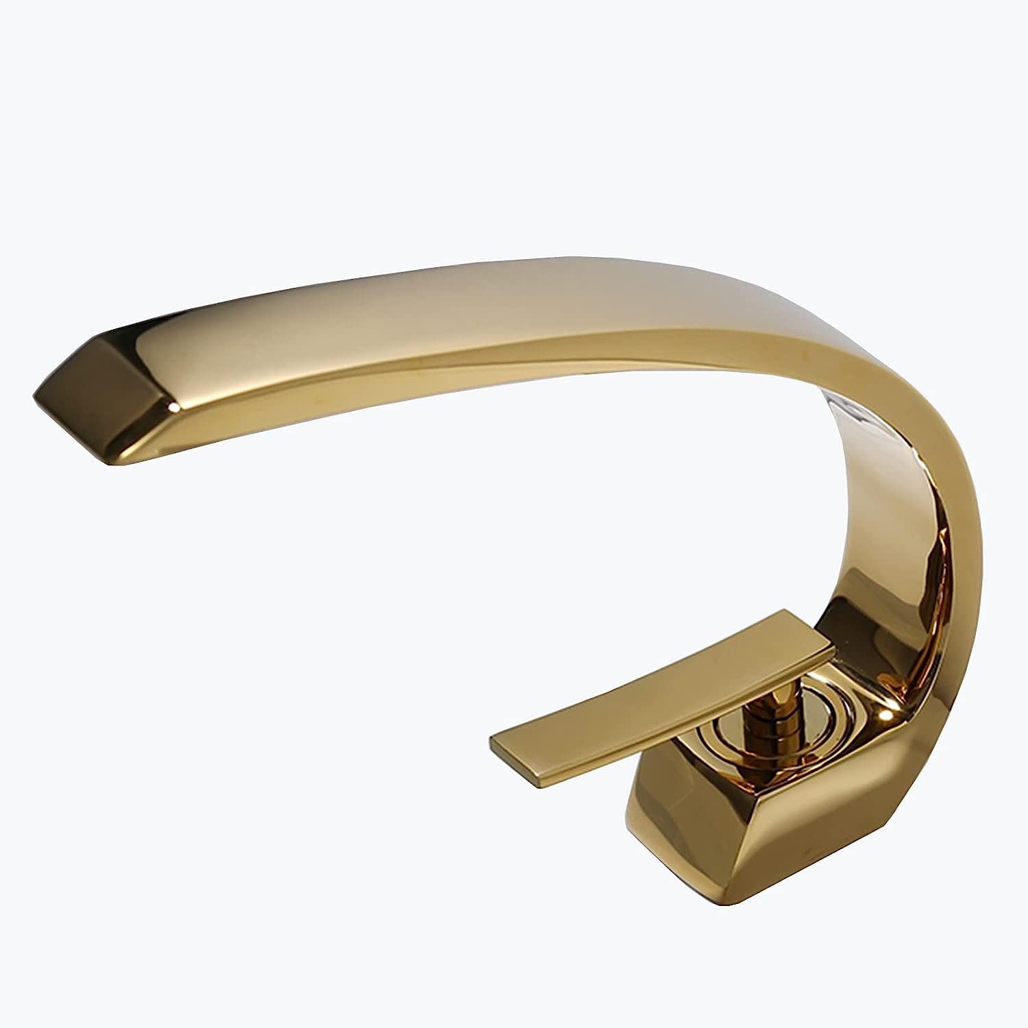 Black Faucet Bathroom Tall Sink faucets Single Hole Brass for Balcony Gold
