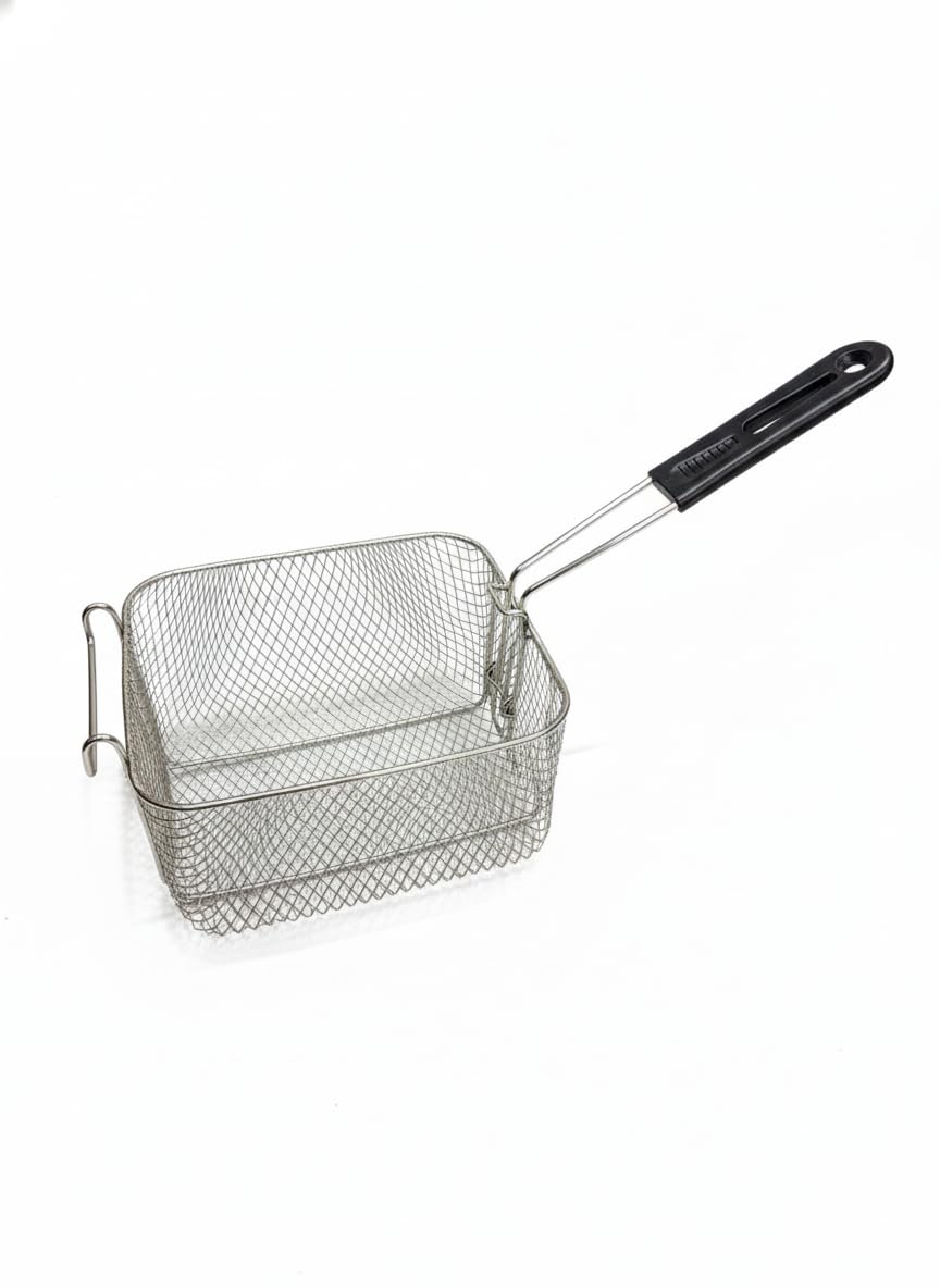 Kitchen Carton Stainless Steel Commercial Deep Fryer Basket | Mini Fries Basket, Chip Fryer Strainer, Frying Tool Net for Kitchen & Restaurant-image-17