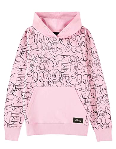 Sweat-shirt Minnie Mouse Disney à capuche large 9-10 ans sweat imprimé intégral fille