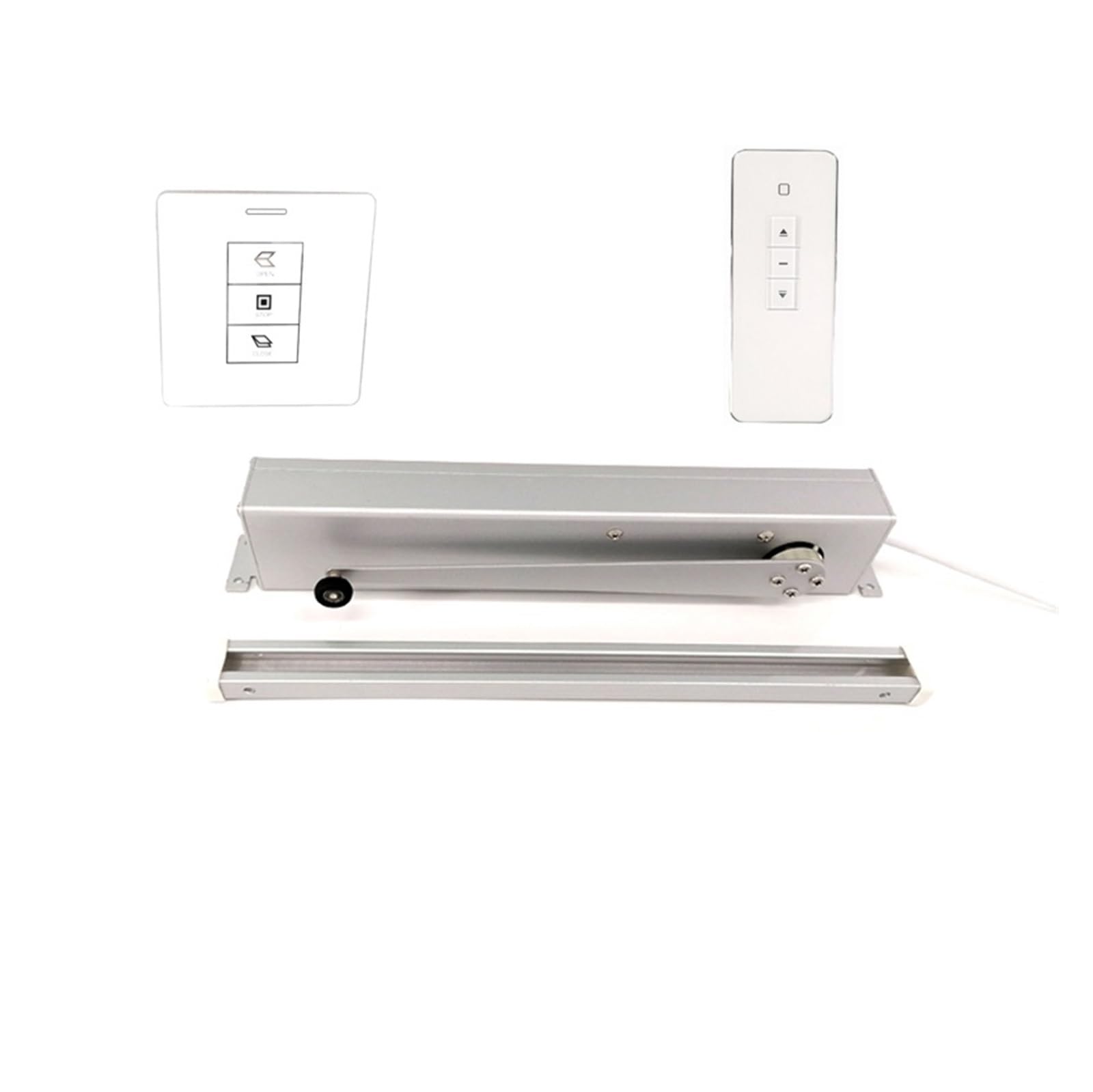 Elektrischer Toröffner-Bausatz, Smart Electric Window Opener DC24V AC220V For Casement Close/Open Home RF Remote Control Y Rain Sensor Optional(Kit9)