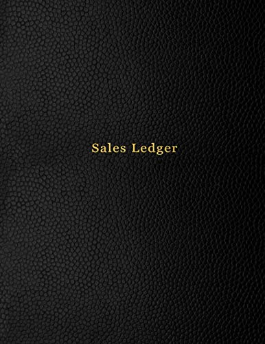 Sales Ledger: For arbitrage resellers and 2nd hand sellers looking to grow, track and log their purchases and sales for flipping business | Black leather print design