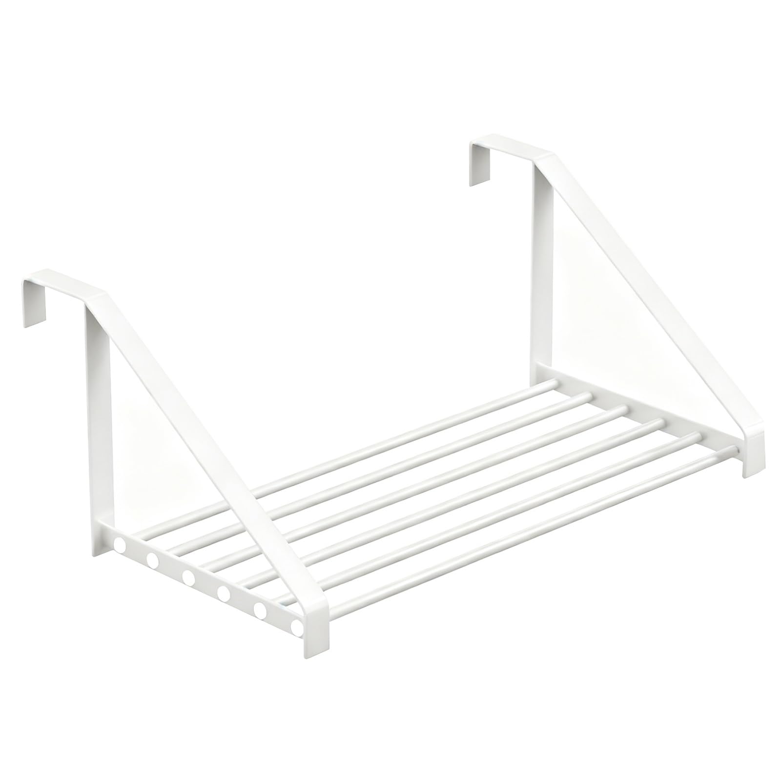 Wäscheständer für Heizkörper, Handtuchhalter Heizkörper, Robustes Eisen, Kein Bohren Erforderlich, zum Aufhängen von Socken, Kleidung und Schuhen(White,40x30x20cm/16x12x8in)
