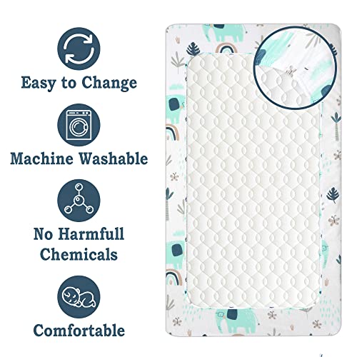 Lilly Belly, Cot Bed Sheets, Pure Comfort 100% Organic Cotton Cot Sheets 140 x 70 Fitted, Ultra-Soft Sheets 140 x 70 Fitted - Image 3