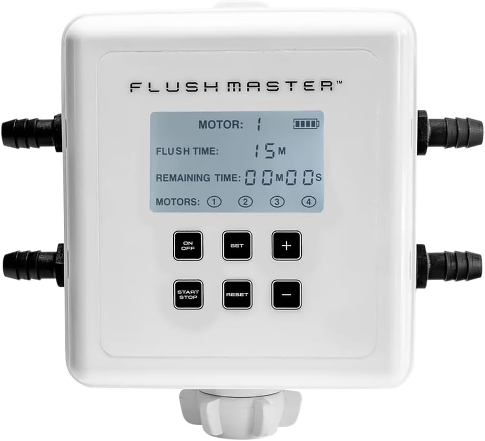 SM-FM4012 - Aftermarket Replacement Outboard Flushing System - 4 Outlet with Four 12 Foot Hose Kits Compatible with Flushmaster
