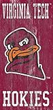 Fan Creations C0786-Virginia Tech Virginia Tech University Heritage Distressed Logowith Team Name 6x12 Virginia Tech University Heritage, Multi